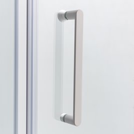 Biała kabina prysznicowa pięciokątna 80x80 drzwi uchylne KZ91A