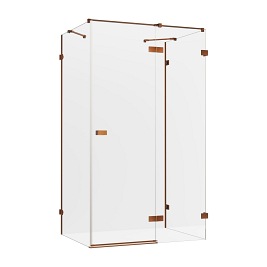 Kabina prysznicowa przyścienna prawa 110x110 cm EXK-3742 Avexa New Trendy Copper Brushed