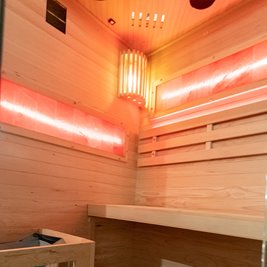 Sauna fińska pięciokątna 2 osobowa wysokotemperaturowa 3,5KW Harvia 120x120 cm Lark2