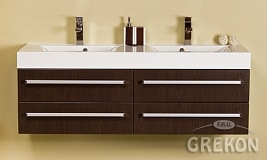 Szafka z umywalką 140/50/4 Nadia seria Fokus Wenge Mat