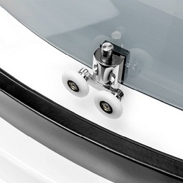 Kabina prysznicowa półokrągła 80x80 K-0565 New Varia Black