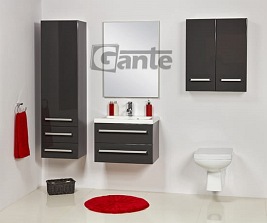 Lustro łazienkowe prostokątne 60x80 cm srebrna rama