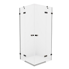 Kabina prysznicowa stal szczotkowana 80x80 EXK-3378 Avexa New Trendy Gunmetal Brushed