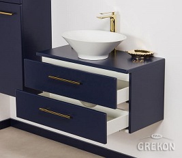 Szafka wisząca z umywalką nablatową 80 cm Belli Gold Gante