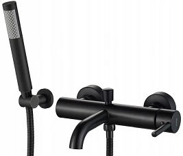 Bateria wannowa w kolorze czarnym Lungo Black Rea