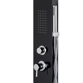 Panel natryskowy z hydromasażem kolor czarny Alto Corsan