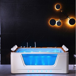 Dwuosobowa wanna z hydromasażem 192x131 Zefir Hydrosan