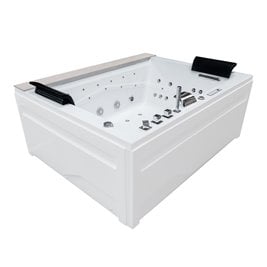 Wanna z hydromasażem prostokątna do zabudowy + obudowa Kalambo WH 190x150 cm