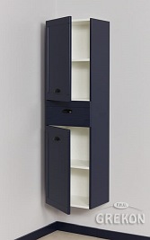 Słupek łazienkowy wiszący granatowy mat 143x40 seria Grend Gante