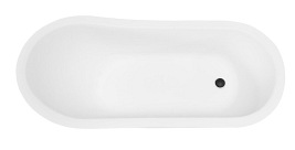 Olaya Besco wanna wolnostojąca retro 160 cm wykończenie złote