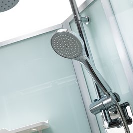 Kabina prysznicowa zabudowana kwadratowa 100x100 cm profil szczotkowany LISA