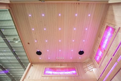 Sauna sucha fińska piec 6 KW Harvia BC60 + kamień solny 180X160X200CM MO-EA4-II Mazur
