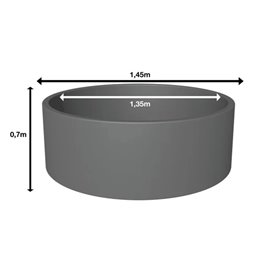 Dmuchane jacuzzi ogrodowe basen Spa 2-4 os. 145x70 cm Milan Avenli