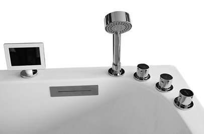 Wanna spa z hydromasażem narożna 150x150 cm MUE-0032A LEWA