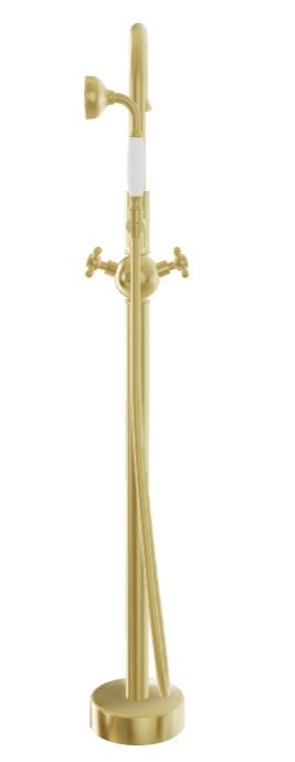 Bateria wannowa wolnostojąca Retro złota Besco BW-RI-ZL