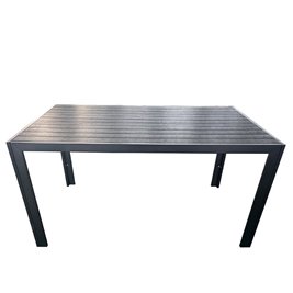 Zestaw mebli ogrodowych metalowych stół i krzesła Vera kolor czarny