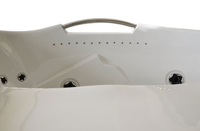 Wanna z hydromasażem narożna prawa 135x135 cm MUS-1085