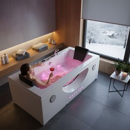 Wanna z hydromasażem prostokątna Levante 659 180x90 cm