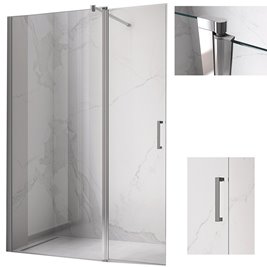 Ścianka prysznicowa 90 cm + zamykany bok 50 cm KZ15