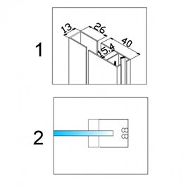 Złota kabina prysznicowa prostokątna 100x90 szkło 8mm KZ202AG