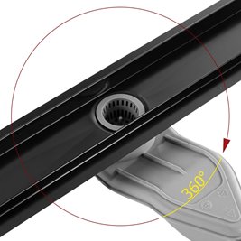 Odpływ liniowy Rea czarny Neox Superflow 60 cm