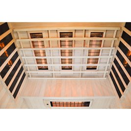 Sauna na podczerwień 4-osobowa 150x120 cm grzejniki kwarcowe i karbonowe Alta3 Infrared