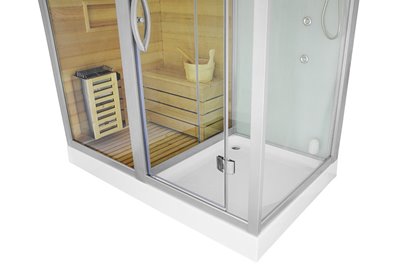 Sauno kabina prysznicowa prostokątna 180x110 cm MO-1752W LEWA TRIO