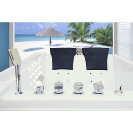 Wanna z hydromasażem i podgrzewaczem wody Fenix 606 180x120 cm L