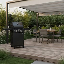 Grill gazowy ZEUS-A kolor czarny ruszt żeliwny moc 8,5 kW + pokrowiec + palnik boczny zdjęcie 18