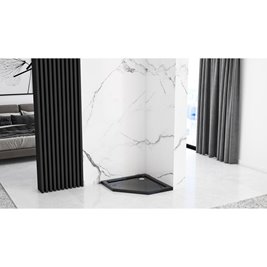 Czarny brodzik pięciokątny 90x90 Diamond Rea zdjęcie 7