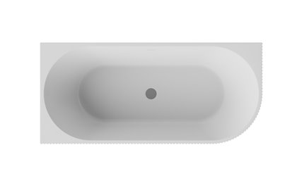 Denaya Besco biała wanna wolnostojąca 150 cm lewa syfon chrom WAS-150-DLC