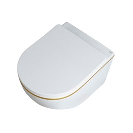 Zestaw podtynkowy kompletny stelaż + miska PEAK-WH-GL-RIM-03 + przycisk ST+H GOLD