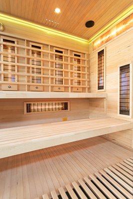 Sauna na podczerwień 4 osobowa + kamienie solne 175X140X200CM MO-EP4RSP Infrared Mazur