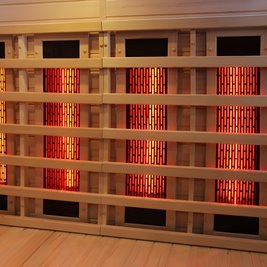 Sauna Combo na podczerwień + fińska 5-osobowa 150x150 cm Moss1 6KW