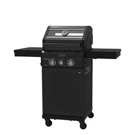 Grill gazowy ZEUS-A kolor czarny ruszt żeliwny moc 8,5 kW + pokrowiec + palnik boczny zdjęcie 13