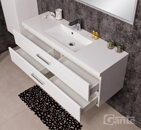 Szafka z umywalką dolomitową 120/39CS2 seria Fokus B