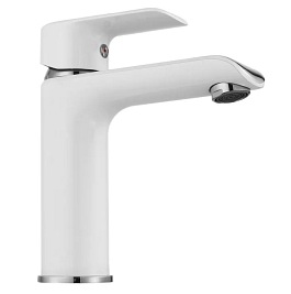 Bateria umywalkowa niska Bloom White Chrom Rea