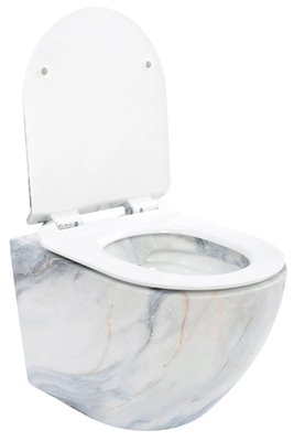 Misa wc wisząca Carlos Rimless Slim Granit Mat Rea