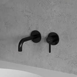 Bateria umywalkowa podtynkowa Y1215HBL Omnires Y czarna