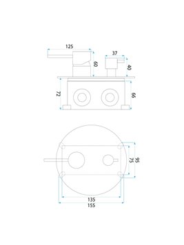 Zestaw prysznicowy podtynkowy box Lungo Diamond złoty Rea