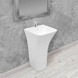 Umywalka wolnostojąca, ceramiczna Ada Slim Rea