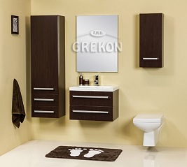 Szafka łazienkowa z umywalką 60/39/2 seria Fokus Wenge Mat