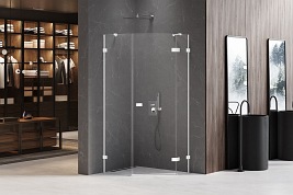 Biała kabina pięciokątna 100x80 EXK-3869 Avexa New Trendy White