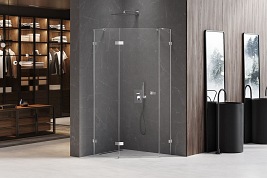 Kabina pięciokątna 100x80 EXK-3892 Avexa New Trendy Chrom