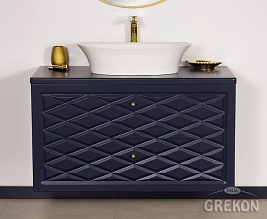 Szafka z umywalką granatowy mat 100 cm seria Cobra G Gante