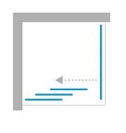 Kabina prostokątna 90x80 D-0263A/D-0104B New Varia