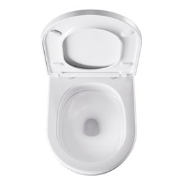 Biała miska wc wisząca Rimless Nero Tornado NERO-WH-02 Hydrosan