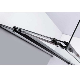 Czarna kabina prysznicowa prostokątna 110x80 szkło 8mm BS15B