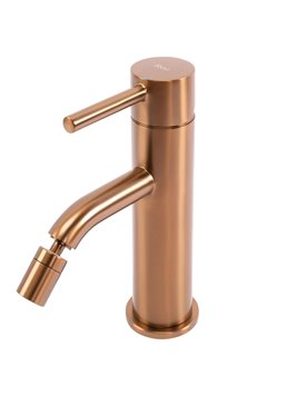 Miedź szczotkowana bateria bidetowa Lungo Rea