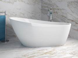 Wanna wolnostojąca korek klik-klak chrom 150 cm Melody Besco